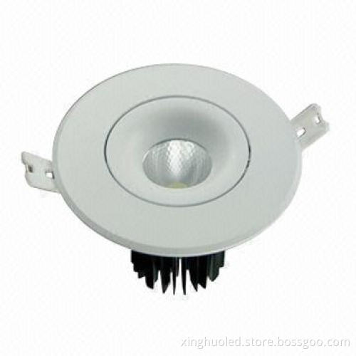 COB LED downlight, 12W Sharp COB, 100-110lm/W, new design, with forged heat shell